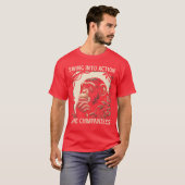 絶滅危惧種 チンパンジー アニマルライツ フレンド Tシャツ (正面フル)