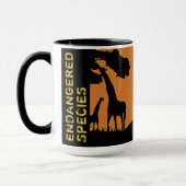 絶滅危惧種 – マニュアルマグ マグカップ (左)