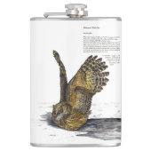 絶滅危惧魚素晴らしフクロウ フラスク (正面)