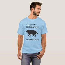 絶滅危救険性タスマニアデビルブラックシルエット