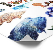 絶滅危素晴らし険性の障壁礁 ポスター (角)