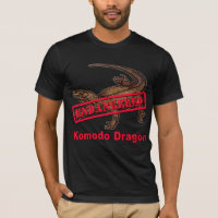 絶滅寸前のコモドオオトカゲのTシャツ