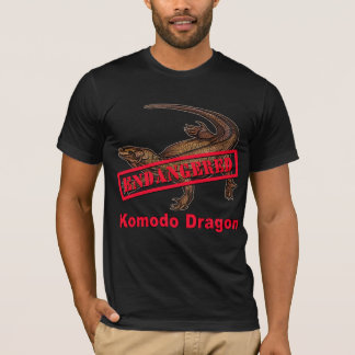 絶滅寸前のコモドオオトカゲのTシャツ Tシャツ