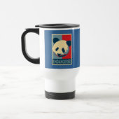 絶滅寸前のパンダのポップアートのデザイン トラベルマグ (左)