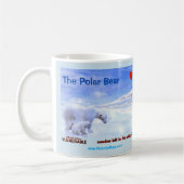 絶滅寸前の白くま- コーヒーマグカップ (左)