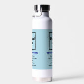 絶縁されたライトブルーのビジネスブランド ウォーターボトル (右面)
