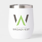 絶縁ワインタンブラー – ビッグロゴ – ライム (背面)