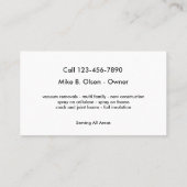 絶縁材の名刺 名刺 (裏面)