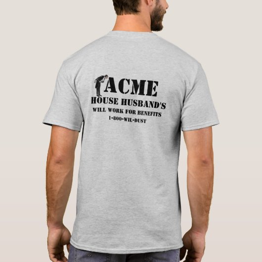 絶頂の家夫ビジネスワイシャツ Tシャツ (裏面)