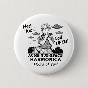 絶頂の部分空間のハーモニカ(呼出しUFOs) 缶バッジ