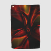 絹すごい色か風変わり霧のトーンの暗赤色の断片 ゴルフタオル (正面)