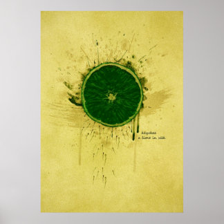 絹でライムをキーチ ポスター