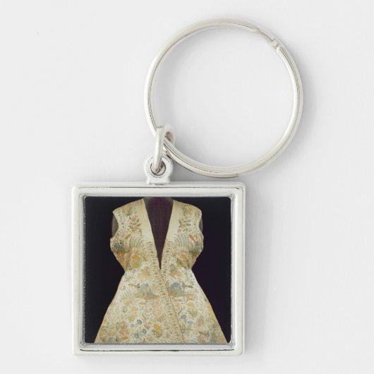 絹と刺繍されるサテンの狩りのコート キーホルダー (正面)