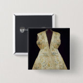 絹と刺繍されるサテンの狩りのコート 缶バッジ (正面&裏面)