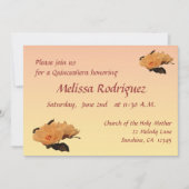 絹によってはキンセアニェラの招待状が開花します 招待状 (正面)