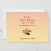 絹によってはキンセアニェラの招待状が開花します 招待状 (裏面)