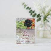 絹に新鮮な果物 名刺 (スタンド正面)