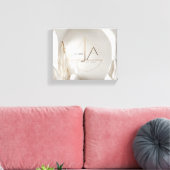 絹に関するミニマルでデザイン意識の高いロゴ キャンバスプリント (インサイチュ (リビング))