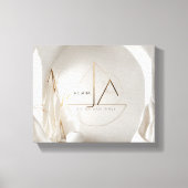 絹に関するミニマルでデザイン意識の高いロゴ キャンバスプリント (正面)