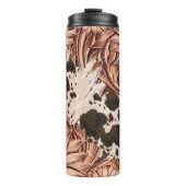 絹のようなチョコレート色の花 タンブラー (正面)