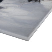 絹のようなテリアが雪のクリスマスを許した カッティングボード (角)