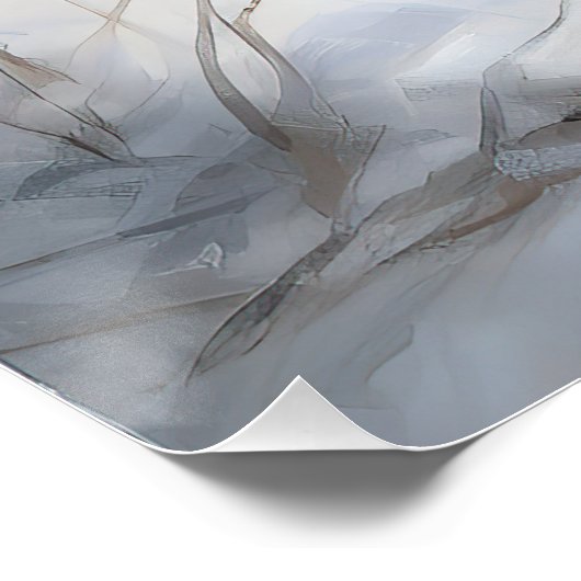 絹のようなテリアが雪のクリスマスを許した ポスター (コーナー)