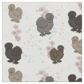 絹のようなニワトリ ファブリック (クローズアップ)