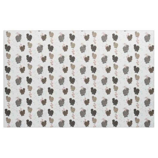 絹のようなニワトリ ファブリック (ファットクウォーター)