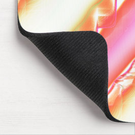 絹のようなピンクストライプからベージュの幅広いにレースのような マウスパッド