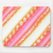 絹のようなピンクストライプからベージュの幅広いにレースのような マウスパッド (正面)