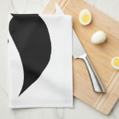 絹のような口ひげ キッチンタオル (四つ折り)