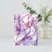 絹のような抽象芸術 ポストカード (スタンド正面)