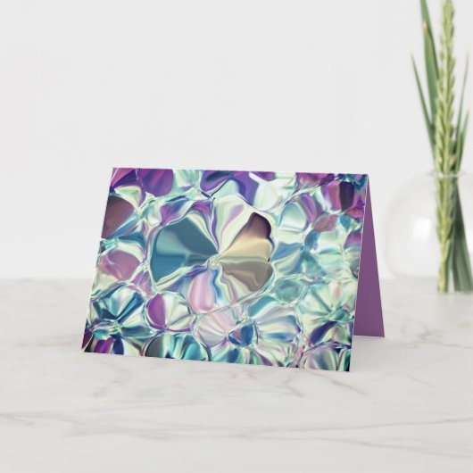 絹のような花のグリーティングカード カード (正面)