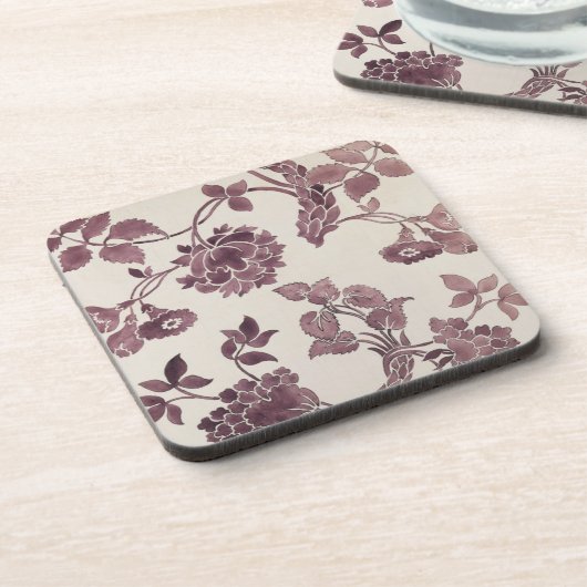 絹のダマスク織1752年のために設計して下さい(鉛筆およびw/c コースター (左側)