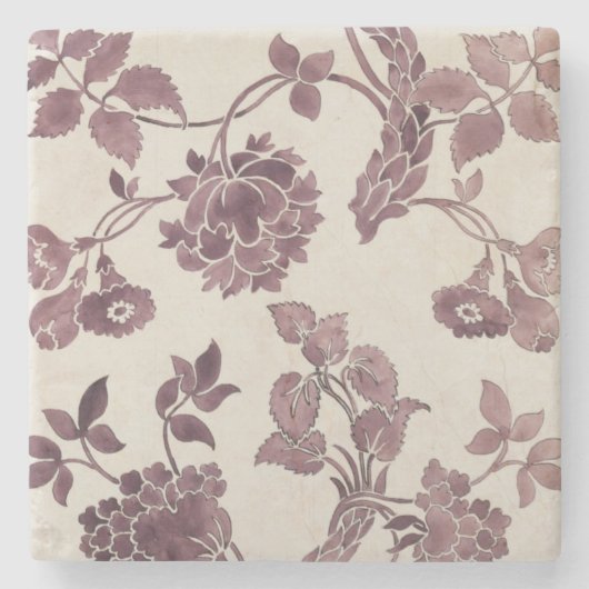 絹のダマスク織1752年のために設計して下さい(鉛筆およびw/c ストーンコースター (正面)