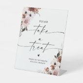 絹のフローラブライダルシャワーが看板を取る 台座サイン (正面)