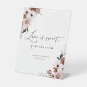 絹のフローラ愛は甘いサイン 台座サイン (正面)