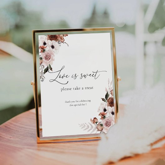 絹のフローラ愛は甘いサイン 台座サイン