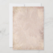 絹のロマンスのエレガントな結婚式 招待状 (裏面)