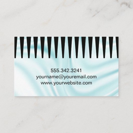 絹の呉服屋 |櫛歯 名刺 (裏面)