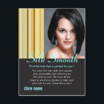 絹の滑らかな髪 ポストカード<br><div class="desc">セクシーな女性のスタイリスト短い髪、髪のサロンに最適。健康な髪と非常にモダン見える。</div>