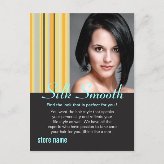 絹の滑らかな髪 ポストカード (正面)