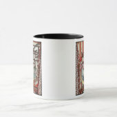 絹の編むことを描写するつぼからの詳細 マグカップ (中央)