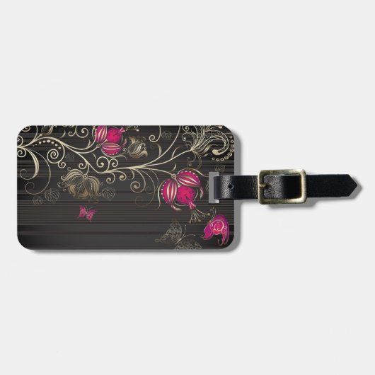 絹の花 ラゲッジタグ (正面横)