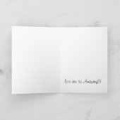 絹はCynによってドングリのカシの葉の挨拶状を絵を描きました カード (内部)