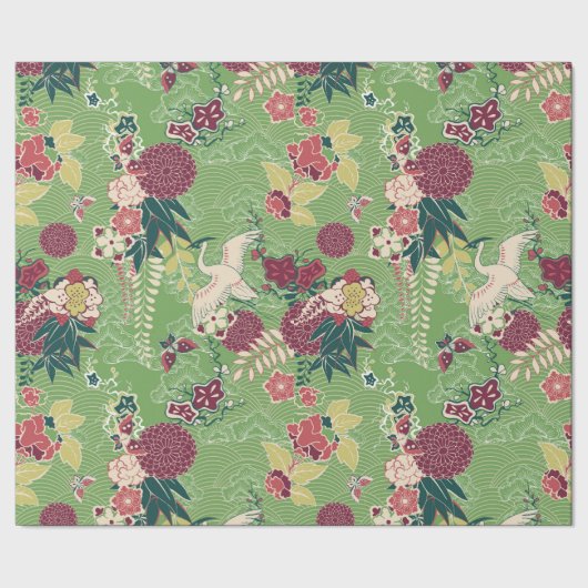 絹カラフル模様 ラッピングペーパー (シーム)