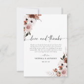 絹フローラ結婚サンキューカード サンキューカード (正面)