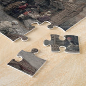 絹商人のバザー、"エジプトaからのカイロ、 ジグソーパズル (側面)