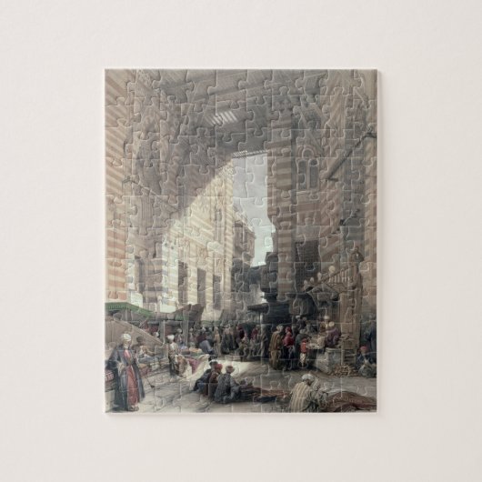 絹商人のバザー、"エジプトaからのカイロ、 ジグソーパズル (縦)
