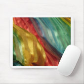 絹数々の色の布 マウスパッド (マウス)